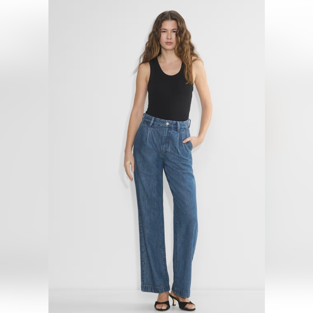 Denim Forum The '90s So-Soft Hi-Rise Tailored Jean